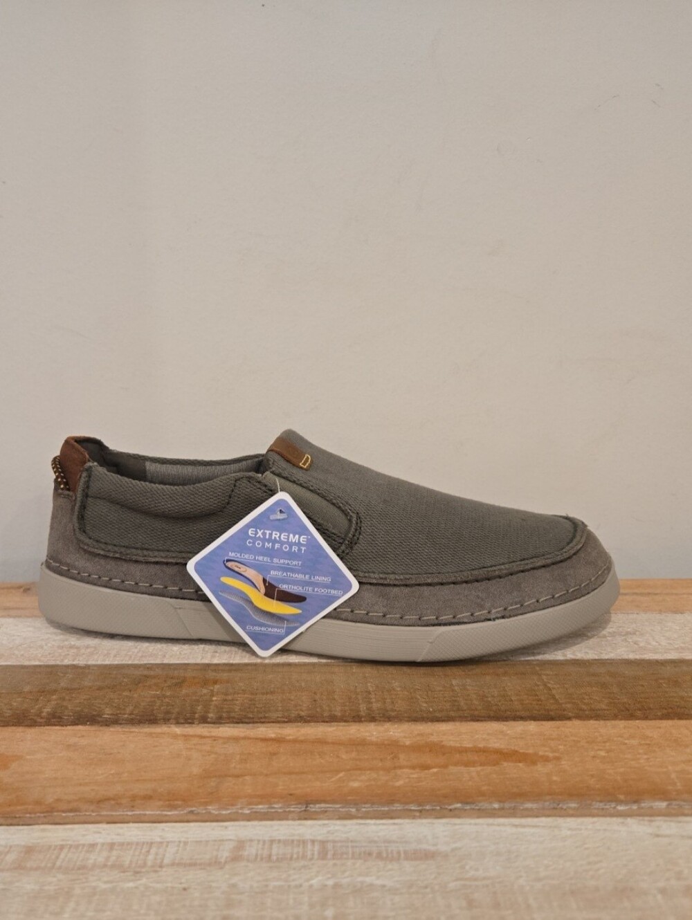 Clarks Men's Gereld Step Sneaker Olive Stone Combination NWT